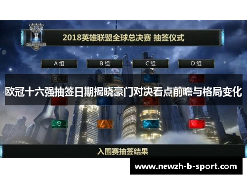 欧冠十六强抽签日期揭晓豪门对决看点前瞻与格局变化